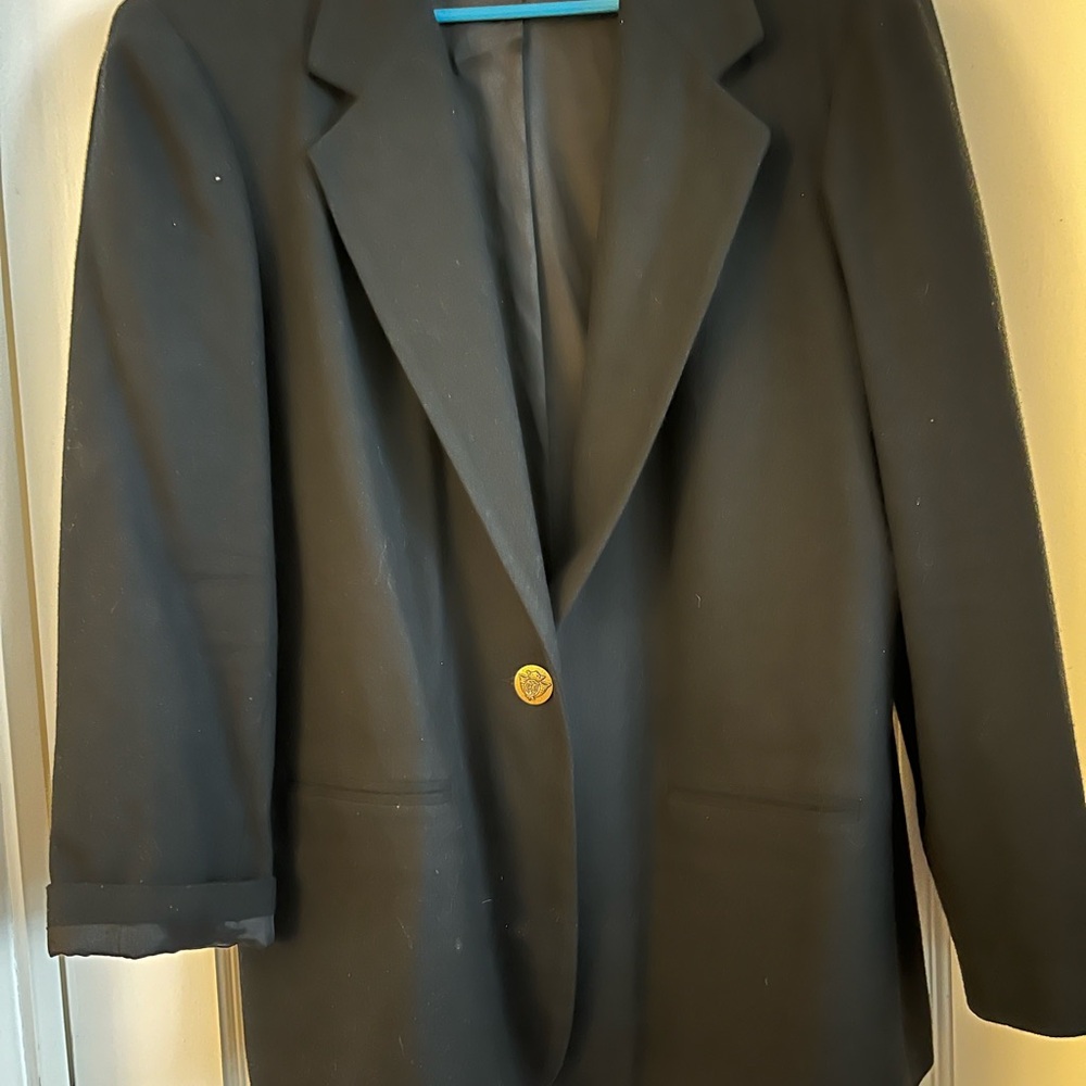 Sag Harbor Black Jacket with Gold Button